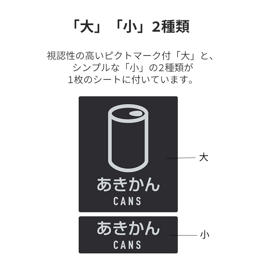 ゴミ分別 シール ラベル ステッカー ゴミ箱 ...の紹介画像3