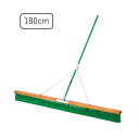 コートブラシ(塩化ビニール) ステー付|【180cm】清掃用品 ブラシ コート整備 グラウンド整備 大型ブラシ 整地用ブラシ 塩化ビニール テニス コート 整備...