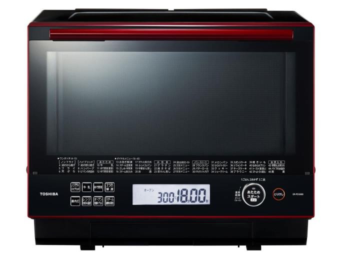 TOSHIBA　電子レンジ・オーブンレンジ　石窯ドーム ER-PD3000(R) [グランレッド]