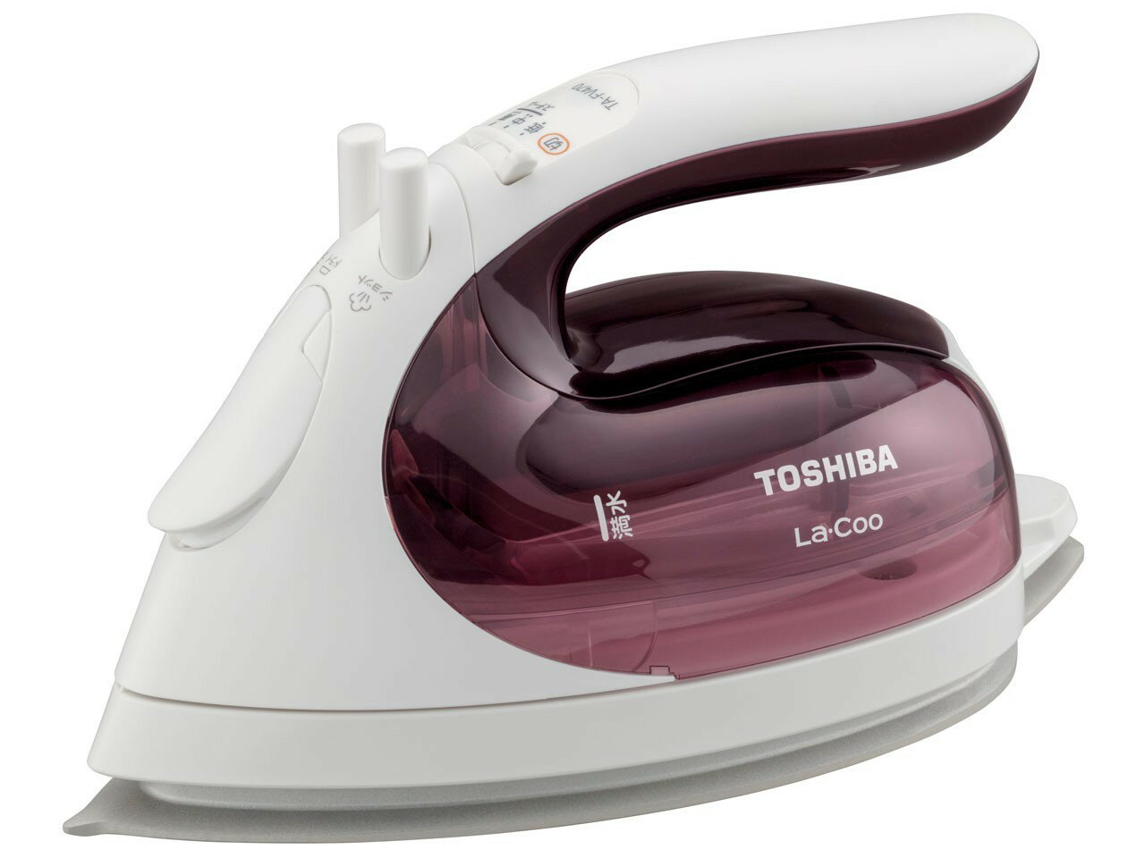 Rakuten - TOSHIBA　アイロン　コンパクト 美(ミ)ラクルLa・Coo TA-FV470-R[マルーンレッド]