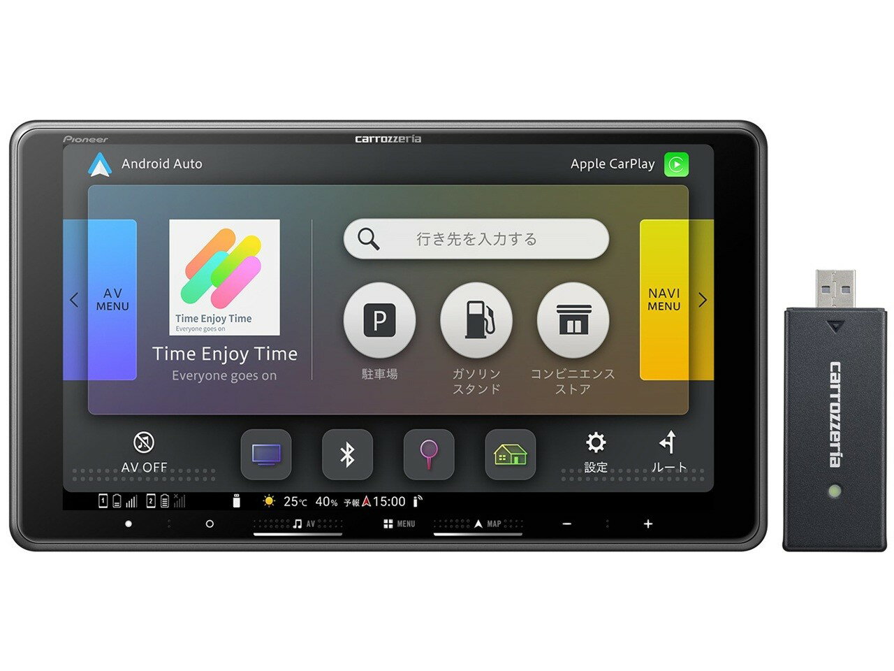 PIONEER　カーナビ　楽ナビ AVIC-RF722-DC