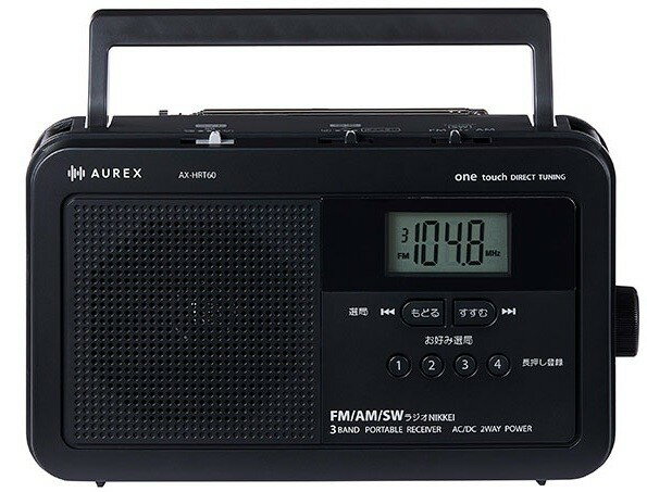 TOSHIBA　ラジオ　AUREX AX-HRT60-K [ブラック]...