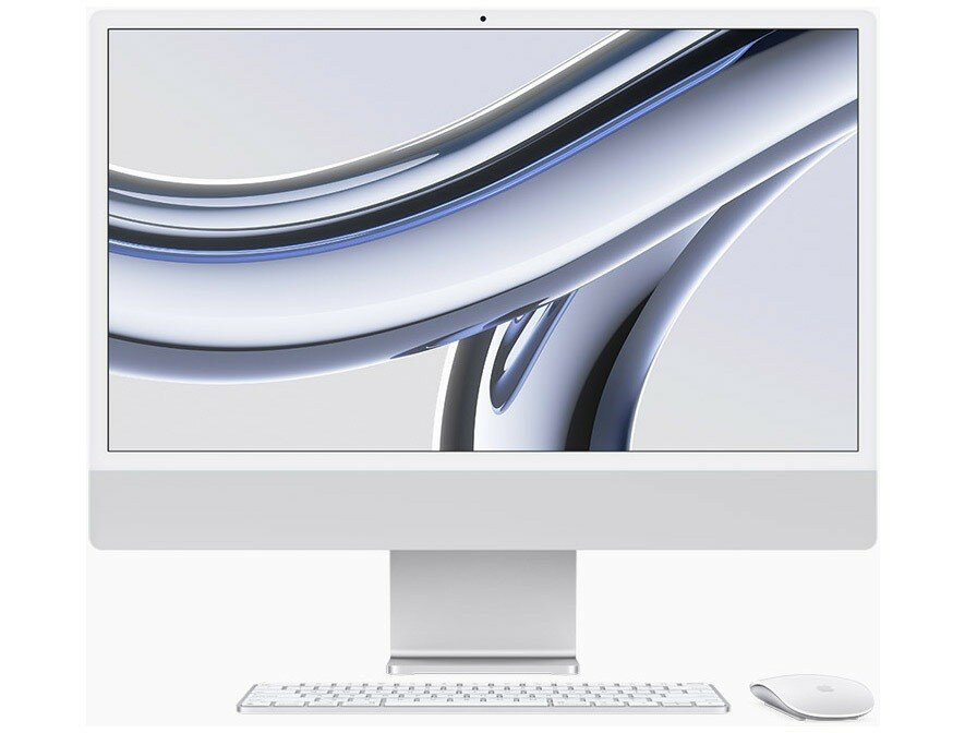 【多少のシュリンク破れ、箱のへこみがある場合があります】APPLE　Mac デスクトップ　iMac 24インチ Retina 4.5Kディスプレイモデル MQRJ3J/A [シルバー]