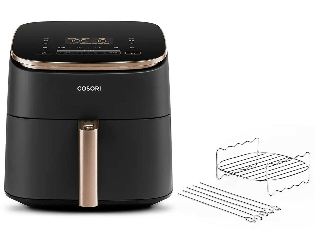 VeSync　その他キッチン家電　CAF-DC601-KJPR　COSORI TurboBlaze 6.0L ノンフライヤー コンボ CAF-DC601-KJPR [ブラック+ゴールド]