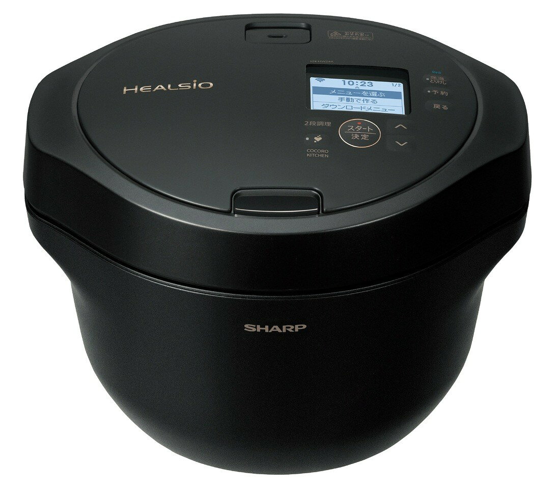 SHARP　電気調理鍋・スロークッカー　ヘルシオ ホットクック KN-HW24K-B [プレミアムブラック]