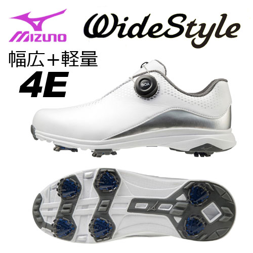 ミズノ　ワイドスタイル 002ボア　51GW2040　レディース　ゴルフシューズ　WIDE STYLE 002 BOA MIZUNO　ソフトスパイク