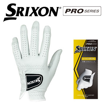 ダンロップ　SRIXON　スリクソン　ゴルフグローブ（手袋）　左手用　GGG-S027　ツアープロ使用モデル　高級天然皮革(エチオピアシープ)　メンズ対応　[メール便可能]　DUNLOP