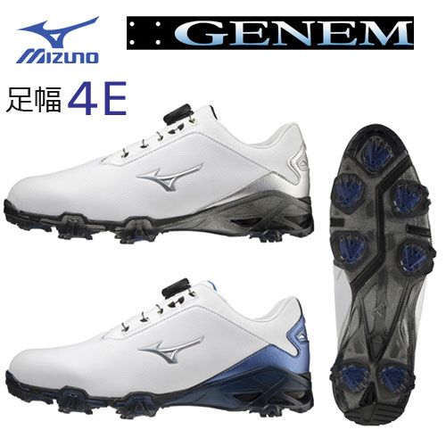 NEW【足幅EEEE/4E】ミズノ　ジェネム　GENEM SL BOA 　51GQ2205　ゴルフシューズ　MIZUNO