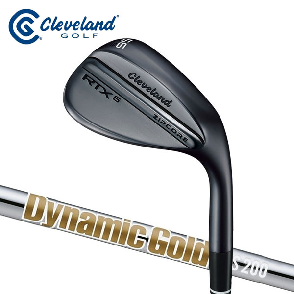 クリーブランド　RTX6 ZIPCORE ウェッジ　ブラックサテン　ダイナミックゴールドシャフト　Cleveland GOLF　DUNLOP　ダンロップ　ゴルフ　