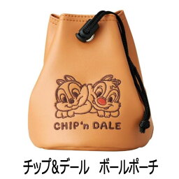 チップ＆デール　ボールポーチ　巾着ポーチ　巾着袋　（C-210) 　ディズニー　Disney 　CHIP'n DALE　チップとデール