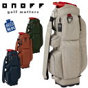 オノフ ONOFF キャディバッグ OB0424 9型 47インチ対応 軽量 グローブライド 2024年モデル ナイロンツイルシリーズ
