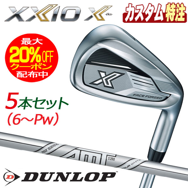 （メーカーカスタム）ダンロップ　DUNLOP　ゼクシオエックス　XXIO eks　アイアン5本セット　ダイナミックゴールド AMT TOUR WHITE　右用