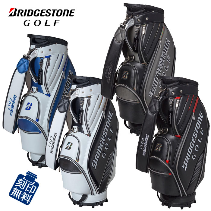 機能性充実の本格派スポーツモデル オール合成皮革でサイド面にBRIDGESTONE GOLFロゴを大きく配したスポーティデザインに、高い機能性を兼ね備えたモデル。 持ち運びに便利な口枠ハンドル付、使いやすい背面フルオープンポケットをはじめ収納ポケットも充実しています。 口枠は大口径9.5型の5分割仕切でクラブの出し入れもスムーズです。 ■本体素材：合成皮革 ■3.4 ■中国製（付属品含む） ■口枠サイズ：9.5型 ■口枠素材：ポリエステルメッシュ ■47インチ対応 ※ネームタッグTGG111付 機能：トッププラスグリップ、セパレーター