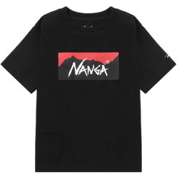 (NANGA)ナンガ エコHYBボックスロゴKIDS TEE (BLK) 110