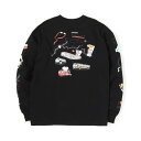 (CHUMS)チャムス OVSD Utah Tours L/S T-Shirt (BK)