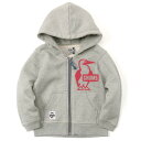 (CHUMS)チャムス KD Booby Logo Zip Parka (H/GY×RD)