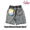 (COOKMAN)クックマン シェフパンツ Chef Pants Short (Snow Washed Denim Black)