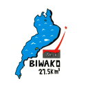 (NANGA)ナンガ NANGA×ウシオダヒロアキSTICKER (BIWAKO) | ステッカー アウトドア ブランド シール 車 飾り キャンプ アウトドア おしゃれ