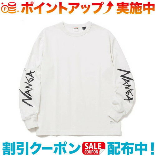 クーポン配布中☆(NANGA)ナンガ ECOHYBRID SLV LOGO L/S TEE エコハイブリッド スリーブ ロゴ ロングスリーブティー (WHT) |UNISEXのサムネイル