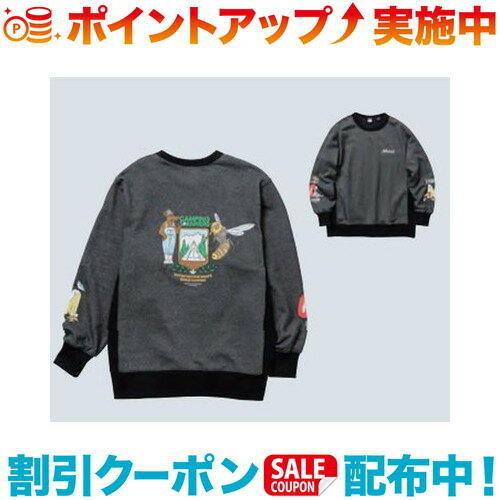 クーポン配布中☆(NANGA)ナンガ エコハイブリッドキャンピングマナーズワスプスウェットシャツ BLK L