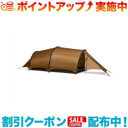 広々とした、軽くて快適な新しいHelagsモデルは、雪のない時期に冒険するために快適さと軽量を求める人にとって優れた選択肢です。2つの前室構成は、両方から出入りできるため、制限された場所での設営にも役立ち、インナーテントは、広い空間をもたらします。テントの外側の壁の下部にある湾曲したパターンは、雨からの保護を損なうことなくフルタイムの換気を提供し、すべてメッシュの内側のテントドアは効率的な空気の流れを促進します。さらに通気性を高めるために（そして素晴らしい景色を望むために）、両方の玄関ドアを完全に丸めるて収納することができます。レッドレーベルカイタムを模したヘラグは、優れた「オールラウンダー」です。テントを張ったり、頻繁に降ろしたりする移動式の旅に優れており、さまざまな冒険に同じようの相棒となります。バックパッカー、パドラー、自転車ツアラーは誰もがその軽量な広さを気に入るはずです。Helags3の重量はHelags2よりもわずか200g（7 oz）大きいため、さらに快適さを求めている人にとってはサイズアップが簡単です。 Helagsは、スウェーデンのH?rjedalen北西部にある山で、イェムトランドとノルウェーの国境に近い山です。サイズ :●室内最大高／105cm ●フロア広さ／3.7 ●前室広さ／1.3 ●収納サイズ／φ18×51cmスペック :●付属品／アルミポール（ φ9mm）328cm×1本、285cm×2本、ペグ（ YペグUL）×16本、スタッフバッグ、ポールバッグ、ペグバッグ、スペアポールセクション、リペアスリーブ重量 :●最小重量（ 総重量）／2.3kg（ 2.6kg）収容人数 :3人用テント全てのヒルバーグ製品の寸法、重量、ポールの長さを含むテントのスペックは製品の個体差や製造ロットで多少異なります。このような差異はデザインと製造プロセスの変化、及び材料の自然な変化のために発生します。出品商品の在庫について当店ならびに仕入先に在庫のある商品を出品しています。当店に在庫が無かった場合、メーカーお取寄せ後の発送になる場合がございます。多店舗販売、入荷数が少ない商品、ご注文をいただいた後に仕入先に手配する商品もございますのでご注文をいただいても、納期遅延や在庫を切らしている場合がございます。その際はメールにてご連絡させていただきます。品切れの際はご容赦下さいませ。