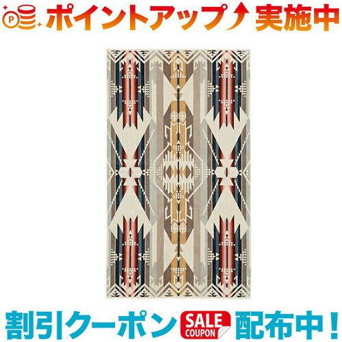 (PENDLETON)ペンドルトン ジャガードタオルオーバーサイズ ホワイトサンド | バスタオル ソファカバー ブランケット 大判 北欧 ひざ掛け ケット 毛布 防寒 インテリア キャンプ アウトドア バーベキュー 登山 焚き火 フェス キャンプ用品 おしゃれ