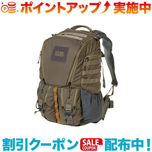 ■サイズ：52cm×32cm×33cm■容量：32L■重量：1.7kg■素材：330デニールロービック●特徴1：補強されたトップハンドル●特徴2：トップジッパーでノートパソコン、書類、アクセサリーの収納にアクセスできます●特徴3：成形ボディパネル●特徴4：ベロクロクロージャー付きフローティング付きスリーブは15インチまでのノートパソコンにフィットします●特徴5：パッド付きフローティングコンピュータースリーブの分割ジップメッシュポケット●特徴6：下部の2つのリップジップポケットには、マグネット開閉式のクイックプルが付いています●特徴7：MOLLEアクセサリー用の蓋上部のPALSウェビング●特徴8：ベロクロのベッドシリコーンのロゴ●特徴9：追加のドキュメントスリーブには、アクセサリーを取り付けるためのマジックテープが付いています●特徴10：片手で簡単に開閉できるドロップインコンパートメントへのクイックリップジップパネルアクセスが可能で、マグネットで固定します●特徴11：アクセサリーを取り付けるためのフロントデイジーチェーンMYSTERYRANCH ミステリーランチ リップラック32はまるでスイスアーミーナイフのように機能満載なバックパックです。2つのメインコンパートメントで構成され、1つは独立したラップトップ／ドキュメントスリーブ、もう一つはリップジップデザインで素早くアクセスが可能です。内部にはスリーブやメッシュポケットがあり、小物の整理にも便利です。ストレッチ素材のサイドポケットに加え、リップジップデザインの2つのポケット、PALSウェイビングやデイジーチェーンも備わります。ミリタリールックで旅行や日常使いにも最適な機能がたくさん詰まっています。出品商品の在庫について当店ならびに仕入先に在庫のある商品を出品しています。当店に在庫が無かった場合、メーカーお取寄せ後の発送になる場合がございます。多店舗販売、入荷数が少ない商品、ご注文をいただいた後に仕入先に手配する商品もございますのでご注文をいただいても、納期遅延や在庫を切らしている場合がございます。その際はメールにてご連絡させていただきます。品切れの際はご容赦下さいませ。