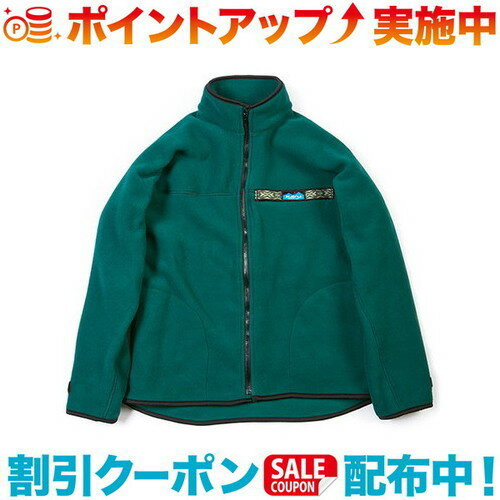 (KAVU)カブー フリース F/Z スローシャツ フォレスト S | メンズ おしゃれ アウトドア ブランド 防寒着 キャンプ アウター ウェア レディース ジャケット 長袖 ジャンパー フリースジャケット アウトドアウェア ジャンバー ジップアップ フルジップ 秋冬 冬服 防寒服