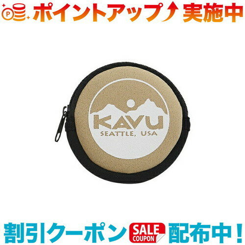 (KAVU)カブー サークルコインケース ベージュ