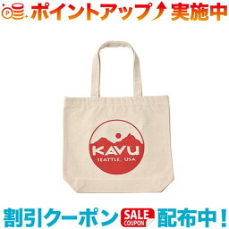 (KAVU)カブー サークルロゴトートバッグ レッド