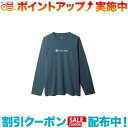 (snow peak)Xm[s[N Soft Cotton Logo Long Sleeve T (Slateblue)