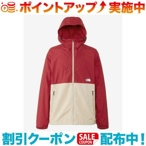 (THE NORTH FACE)ノースフェイス コンパクトジャケット (アイアンレッド×グラベル) | メンズ