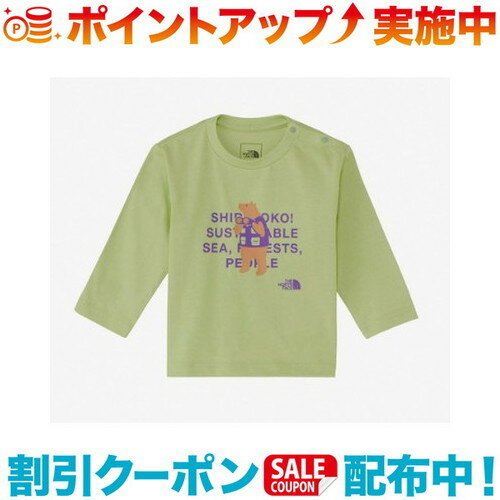 THE NORTH FACE ノースフェイス ロングスリーブシレトコトコティー ミスティーセージ |ベビー ロングtシャツ ロンt 秋服 冬服 トップス tシャツ 長袖 ブランド アウトドア アウトドアファッシ…