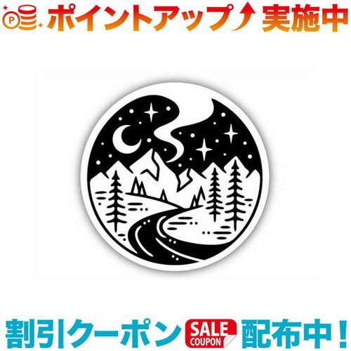 (STICKERS NORTHWEST)ステッカーズノースウエスト STARRY NIGHT RIVER ステッカー アウトドア ブランド シール 車 飾り キャンプ アウトドア おしゃれ