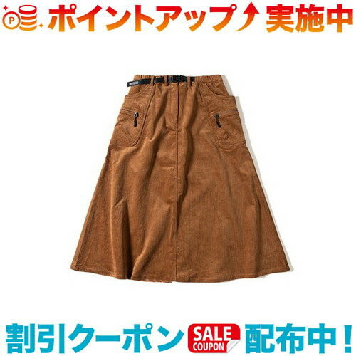 ＼10%クーポン配布中／(GRIP SWANY)グリップスワニー W's CORDUROY CAMP SKIRT (WALNUT)