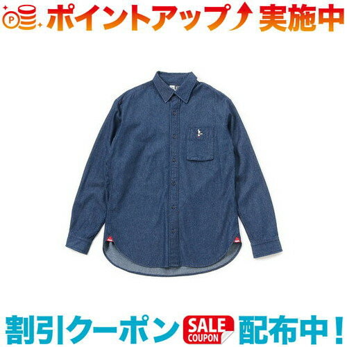 クーポン配布中☆(CHUMS)チャムス ビーバーヴィンテージウォッシュドシャツ (Indigo)
