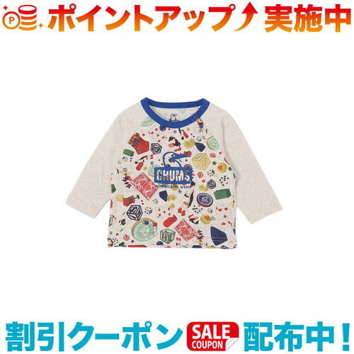 クーポン配布中☆(CHUMS)チャムス ベビーパターンドロングスリーブTシャツ (Toys)