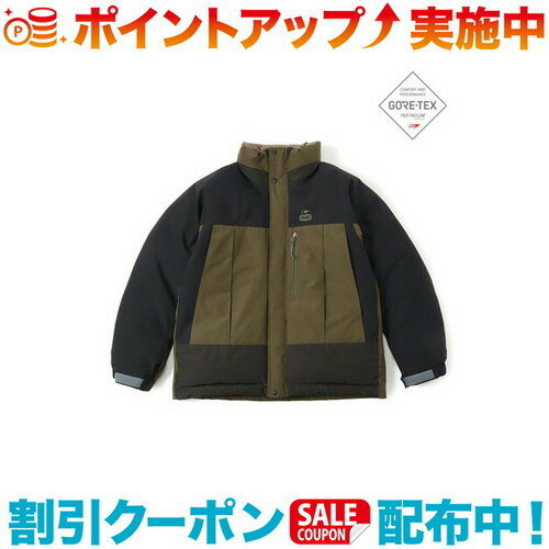 チャムス アウトドアジャケット メンズ (CHUMS)チャムス ゴアテックスインフィニアムダウンジャケット (Black/Khaki) M | アウトドア ブランド アウトドアブランド ジャケット 冬服 登山 キャンプ レジャー 山登り アウトドアジャケット 登山服 キャンプ服 トレッキング メンズ 男性