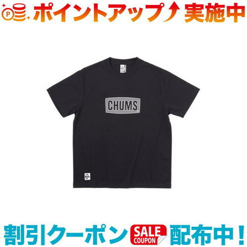 チャムス アウトドアウェア レディース (CHUMS)チャムス CHUMS Logo Work Out Dry T (Black) | レディース