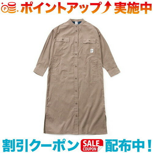 チャムス アウトドアウェア レディース (CHUMS)チャムス コーデュロイワンピース (GRG) | レディース ワンピース 冬服 ロングワンピース コーデュロイ カジュアル ワンピ 長袖 大人 オフィス カジュアルワンピース ポケット付き 重ね着 レディースワンピース ロング ナチュラル おしゃれ