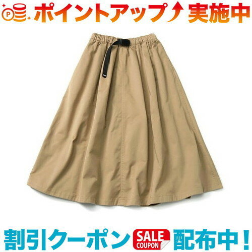 (CHUMS)ॹ Two Tuck Wide Skirt TC (BG)
