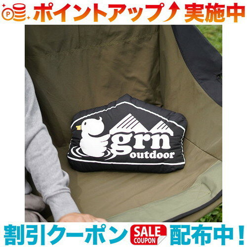 grn outdoor ジーアールエヌアウトドア 60/40 CUSHION BLANKET LOGO BLACK 