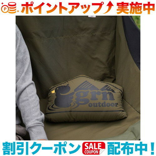 (grn outdoor)W[A[GkAEghA 60/40 CUSHION BLANKET LOGO (OLIVE)