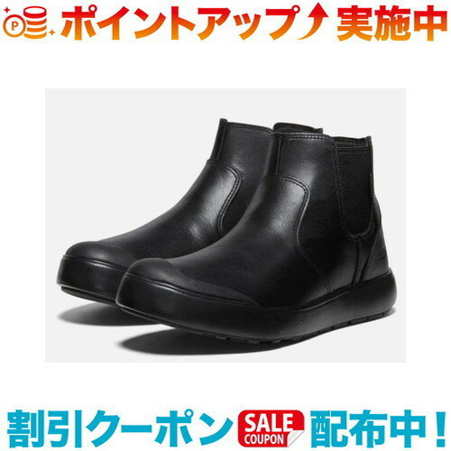 キーン サイドゴアブーツ メンズ (KEEN)キーン ELENA CHELSEA WP (Black/Black)