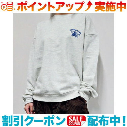 クーポン配布中☆(COBMASTER)コブマスター 裏毛 ピグメント ロゴ刺繍スエット (オートミール) | 長袖 長..