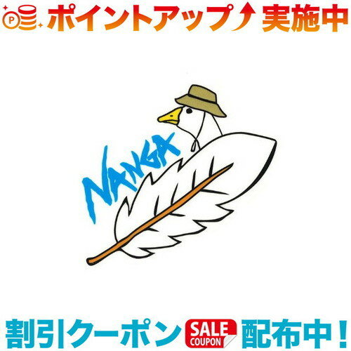 (NANGA)ナンガ NANGA×ウシオダヒロアキSTICKER (FEATHER) ステッカー アウトドア ブランド シール 車 飾り キャンプ アウトドア おしゃれ