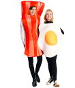 ベーコン 卵焼き ハロウィン 食べ物 コスプレ コスチューム ファストフード 仮装 大人用 レディース メンズ カップル ペアルック パーティーグッズ イベント...
