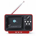 WINTECH ポータブルワンセグテレビ TVR-RT1 レッド レトロ 2.8インチ AMラジオ FMラジオ 乾電池対応 USB給電 ロッドアンテナ 非常用 防災用 小型 スポーツ観戦 アウトドア キャンプ 室内 デスクトップ 情報収集 ブラウン管 風(2)