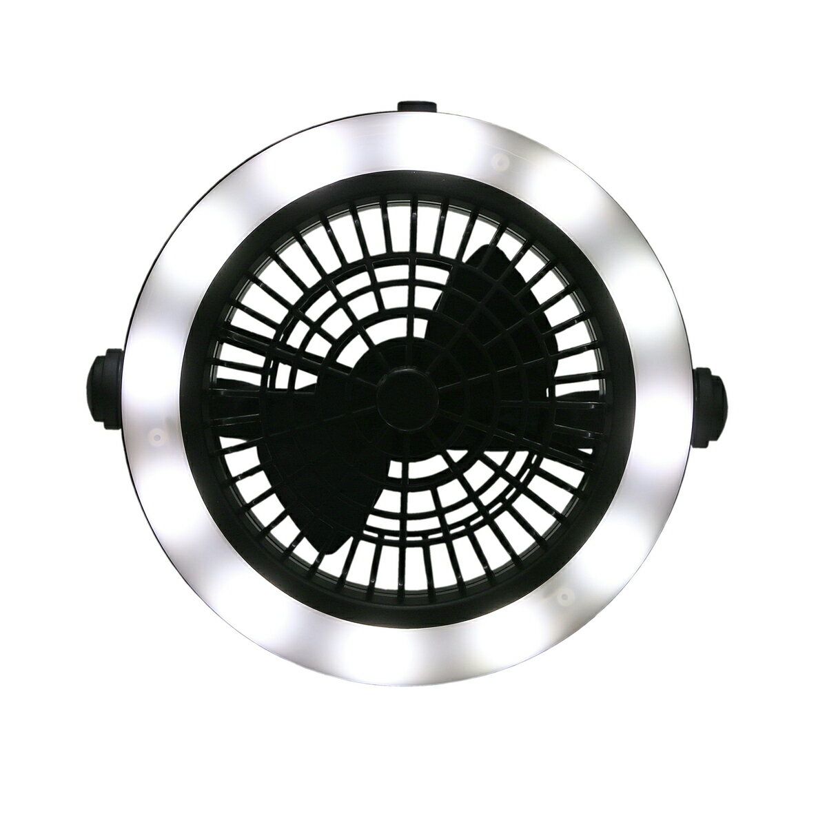 WINTECH 乾電池対応LEDランタン（ファン機能搭載）KCL-120BF ブラック　単3形乾電池×3本(別売) 　80ル..