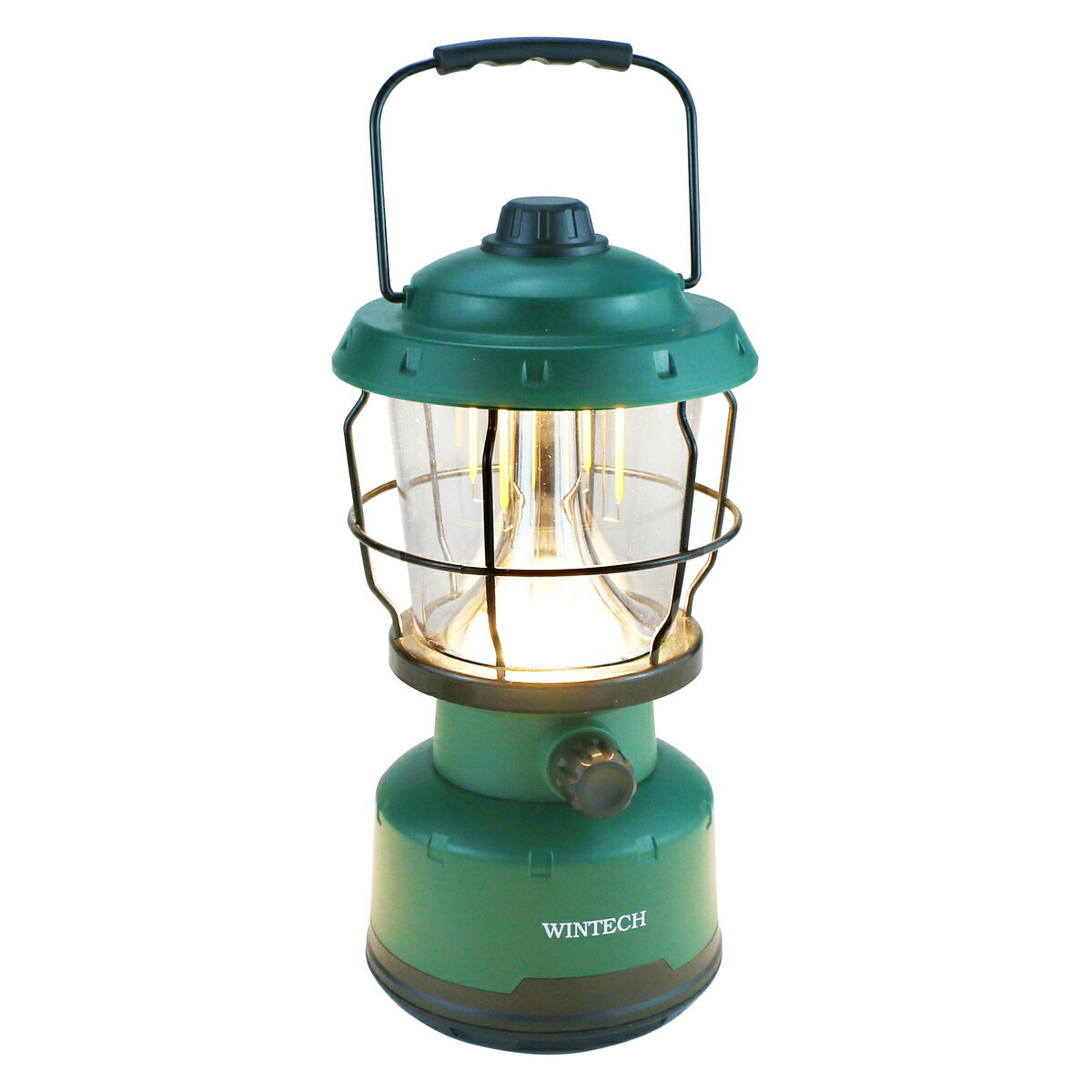 WINTECH キャンピングLEDランタン(充電池式） KCL-333R オリーブ　リチウムイオン6000mAh　調光機能　5..